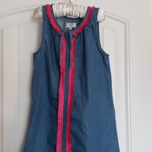 Crown & Ivy Kids girls denim dress size 7